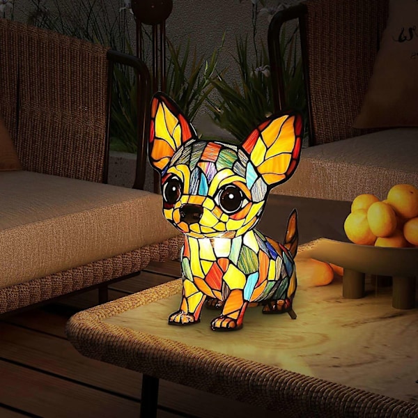 Hundserie Konst Nattlampa LED-Ljus Ornament-Perfekt A