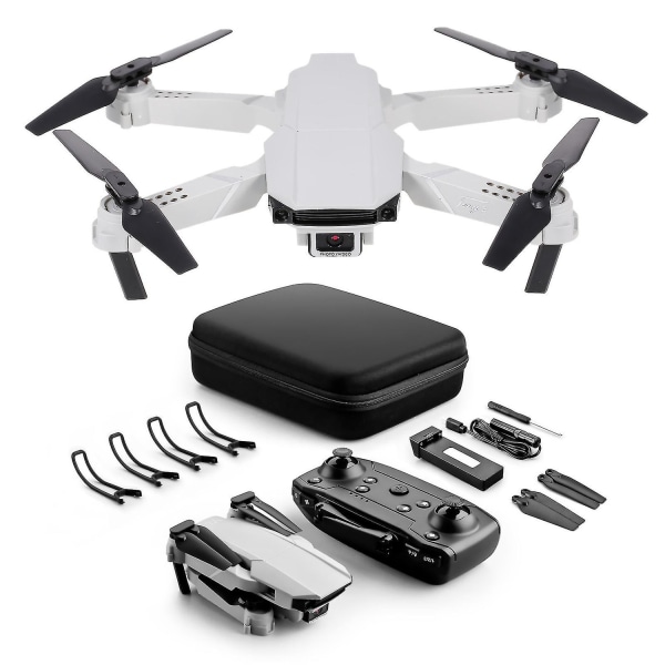 S62 Rc Drone Med Kamera 4k Wifi Fpv Dual Camera Drone Mini Sammenleggbar Quadcopter Leke For Barn Med Gravity Sensor Control Track Fly Headless Mode E