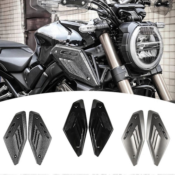 Motorsykkel Ramme Sidepanel Deksel Beskyttende Inntaksrørbeskytter Skall Kompatibel med Cb650r 650r 2019 2020-Perfekt