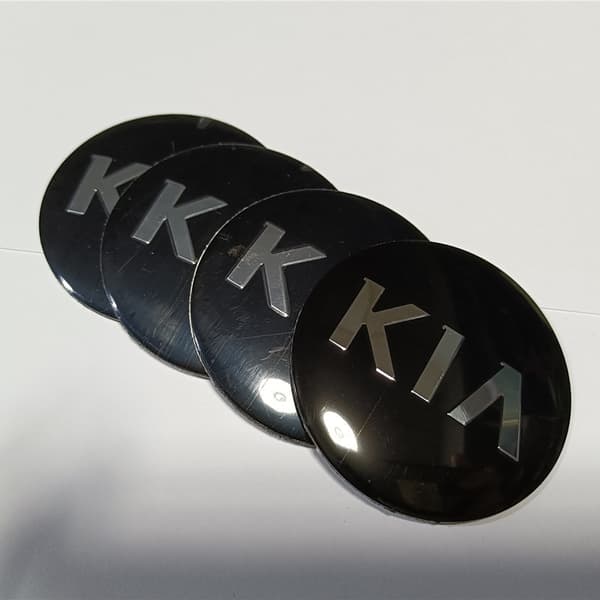 Sorte Kia Motors Hjulkapsler Navkapsler 60mm Kompatible med P-Perfet