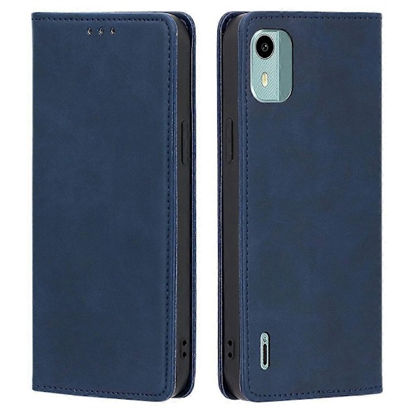 för Nokia C12 4G/C12 Pro/C12 Plus Magnetisk Stängning Ställ Telefonfodral PU Läder Plånboksfodral-Perfet Style B