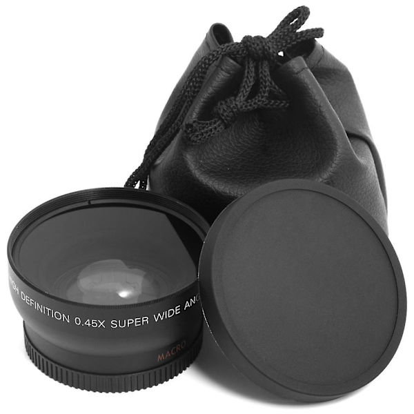 55mm Makro Vidvinkelobjektiv 0.45x HD for Sony Dslr A230 A350 A300 A330 A500 - Perfekt