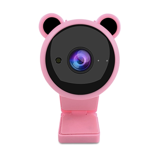USB verkkokamera Online PC Webcam 1080P -kamera suoratoistoa varten - täydellinen pink