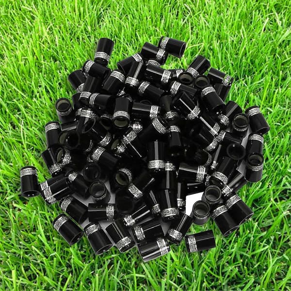 10 st Slitstarka Golf Ferrules Lättvikt Kompakt Glitterdesign Golf Järn Ferrule för Sport-Perfekt Green