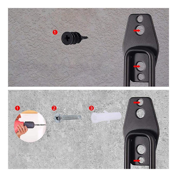 Stål Garage Opbevaring Utility Dobbeltkroge Heavy Duty kroge - Perfet