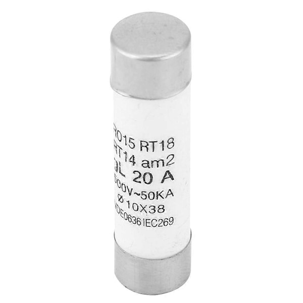 10 stk. cylinder sikring med høj brudkapacitet med indikator 10x38 380-500VAC (20A) - Perfekt