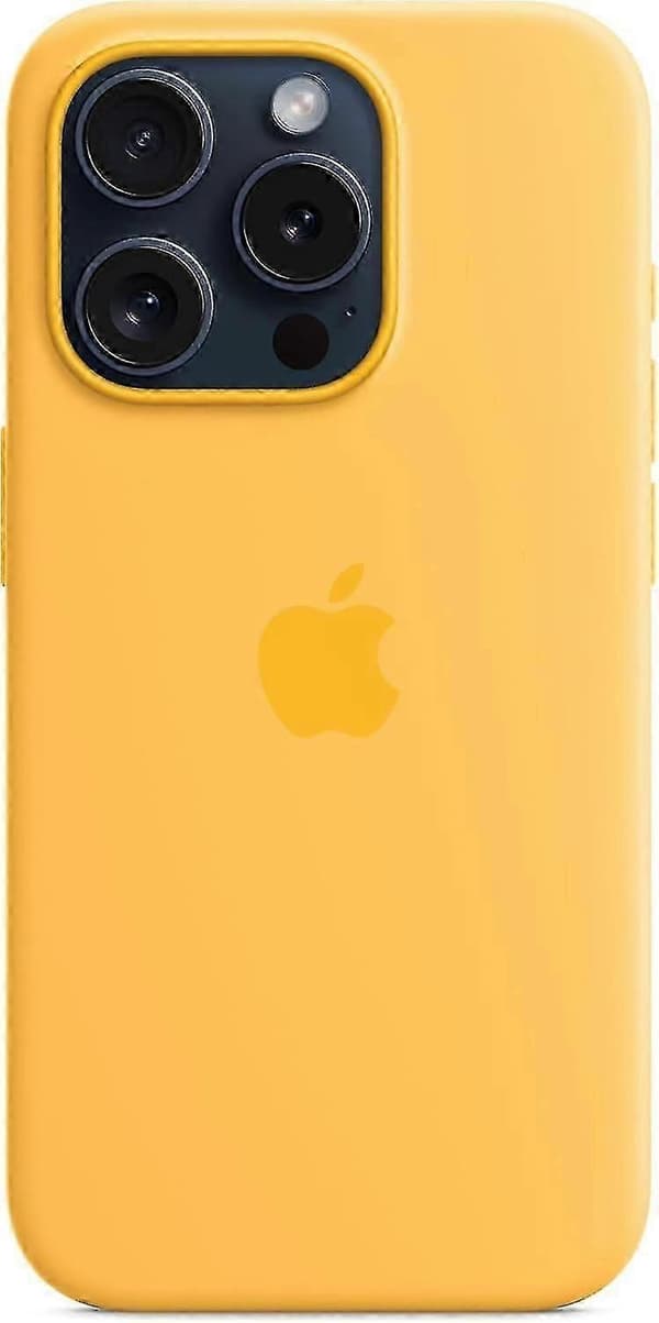 Kompatibelt med Apple iPhone 15 Pro Silikonskal med MagSafe-Perfekt Sunshine