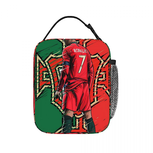 Cristiano Ronaldo Cr7 Isolerad Lunchväska Kylare Lunchbox Isolerad Lunchbox Lunchväska för Kvinnor Barn Skola - Perfekt 8
