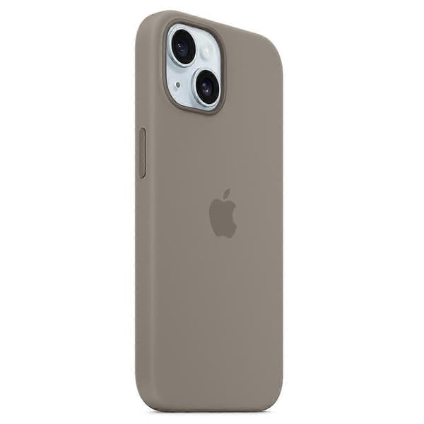 Kompatibel med iPhone 15 Skal Kompatibelt med MagSafe Flytande Silikon Telefonskal - Perfekt Grey