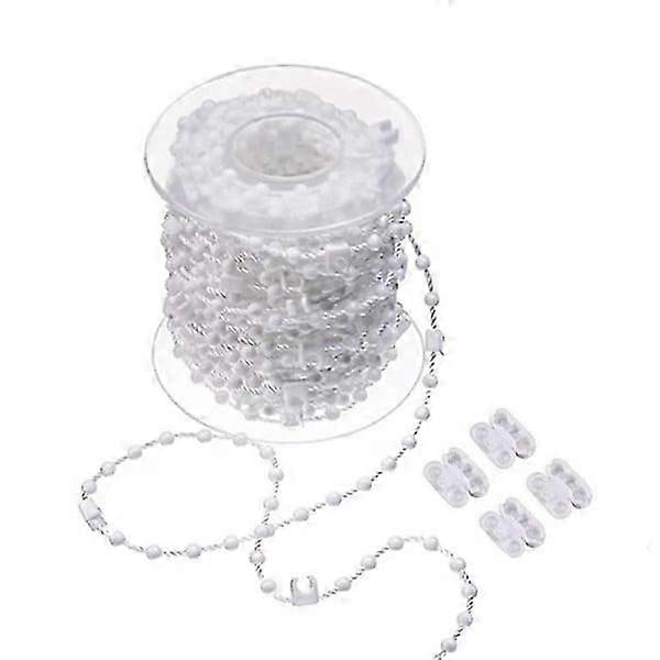 Persienner 10 meter 100 clips Vertikal persienn bottenkedja för 3,5 tum/89 mm lameller-Perfet