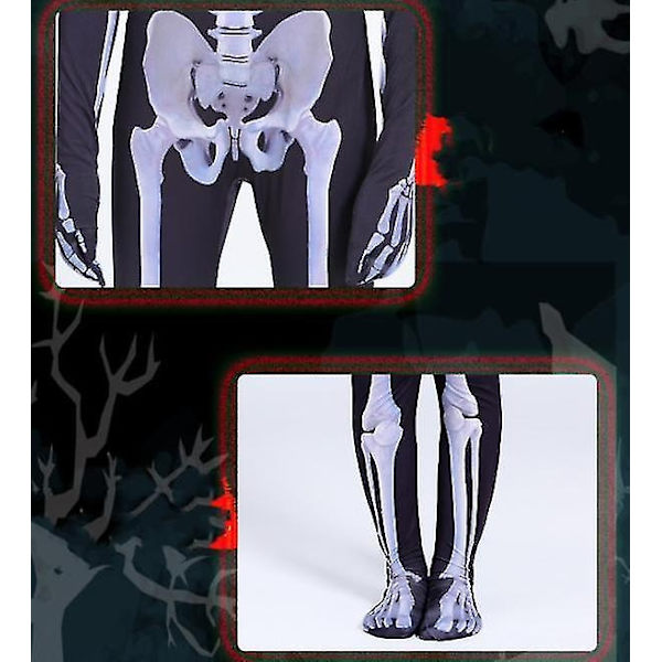 Halloween kostume skelet kostumer til børn og voksne - perfekt 170