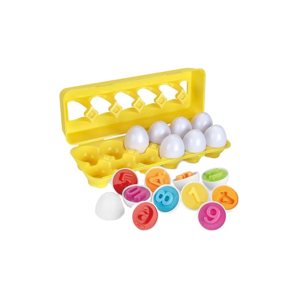 Matching Egg Toys for Toddlers Colorful Shapes Matching Egg SetStyle3 - Perfet