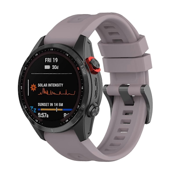 Silikonarmband 26mm för Garmin Fenix 7x/6x/5x Klocka Rem Loop Armband - Perfekt Purple