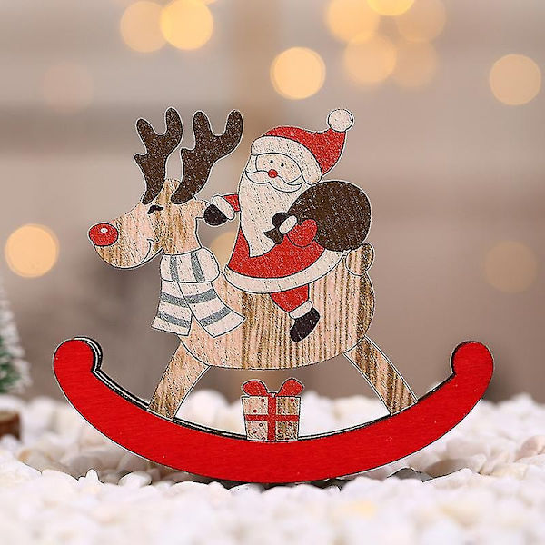 Lbq julepynt juletræ gyngehest små gaver ornamenter Large Snowman