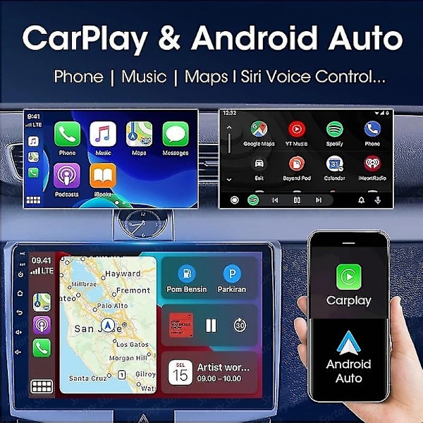 Til Skoda Fabia 2 2007 - 2014 Bilradio Multimedia Videospiller Navigation GPS Android 2 din DVD - Perfet
