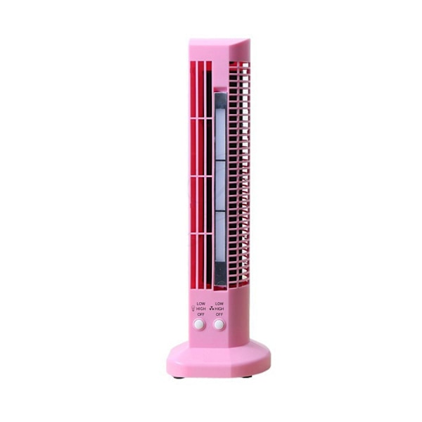 Vertical Towers Fan with Light Bar Non-Slip Sturdy Tabletop Airs Cooler for Living Room Office-Perfet Pink 0