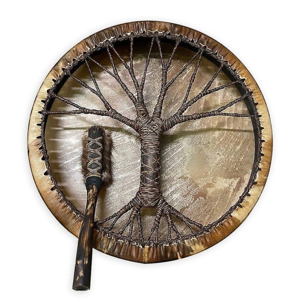 Tree Of Life Shaman Drum Håndlavet sibirisk trommehåndværk