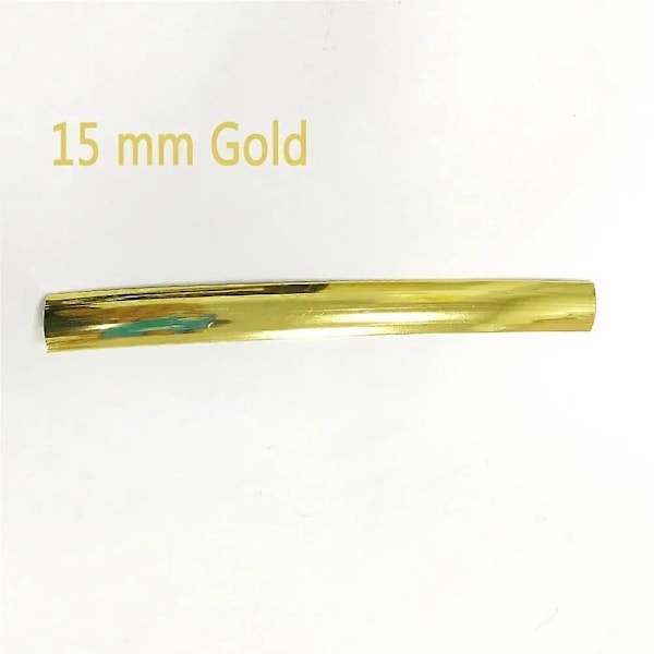 32,8 fot 10 m längd 16 mm/19 mm bredd Plast T-list T List Kompatibel med Arkad MAME Spelmaskin Skåp krom/svart-Perfet 15mm gold 10m