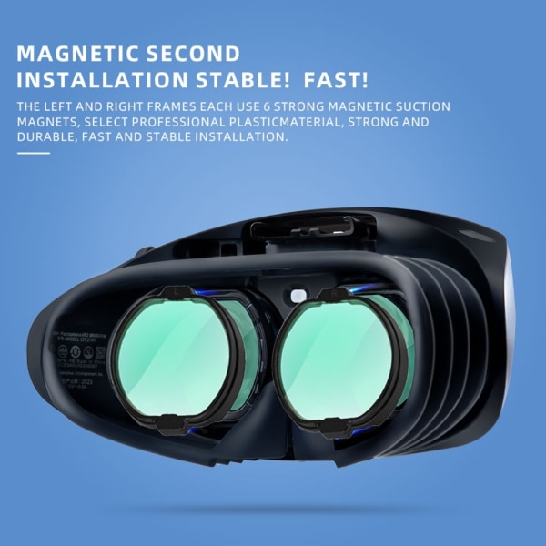anti-scratch estää likinäköisyyslasit PS VR2 -lasien pohjalta Magneettinen kehys Cover - Perfet