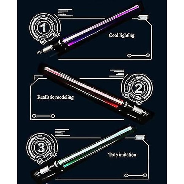 Lasersvärd Ljussabel Dubbelsvärd Katana Present till Pojke - Perfekt