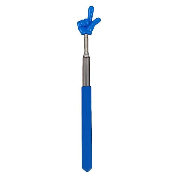 Finger Pointer Stick Profesjonell Teleskopisk Lærerpeker Langvarig Håndholdt Pekerpinne fo-Perfet Blue