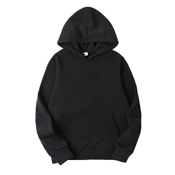 Hettegenser i bomull for kvinner - Perfekt Black L