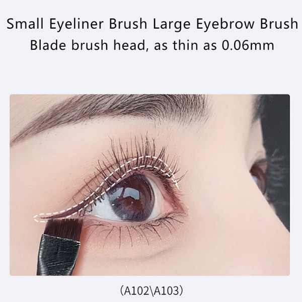 3 st Sminkborste Ögonbryn Eyeliner Ögonbryn Pencil Brush - Perfet A3