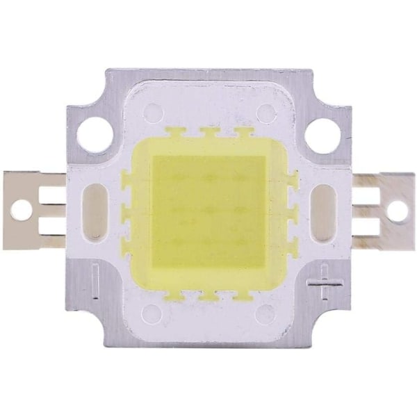 COB LED-lampa, 10 st 10W LED Cool/ Chip SMD COB DC 9-12V för lampbyte - Perfet White