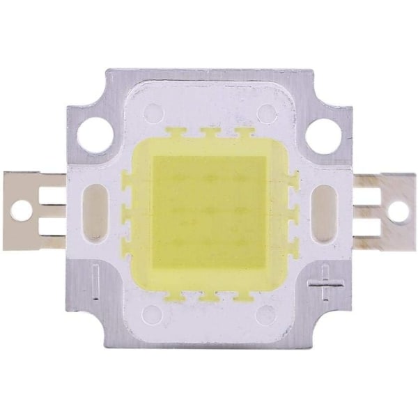 COB LED pære, 10 stk 10W LED Cool/ Chip SMD COB DC 9-12V til lampeudskiftning - Perfet White