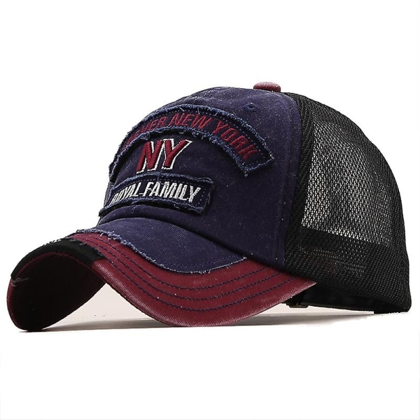 Fish Bone Herr Mesh Baseball Cap Dam Snapback Fiske Broderi Pappa Hatt Man Barn Trucker Gorra Summer Fisher Herr Cap red 56-61cm Adjustable