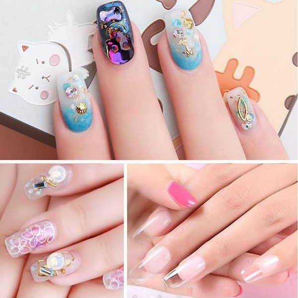 Snabbbyggande nagelspetsklämma Polygel Nail Forms Nagelklämmor för Polygel Finger Nail Extension UV LED Builder Clamps Manikyr Nail Art Tool- Perfet