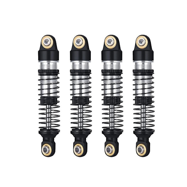 4 stk metalldemper for Trx4m -4m 1/18 Rc beltebiloppgraderingsdeler, svart-perfet
