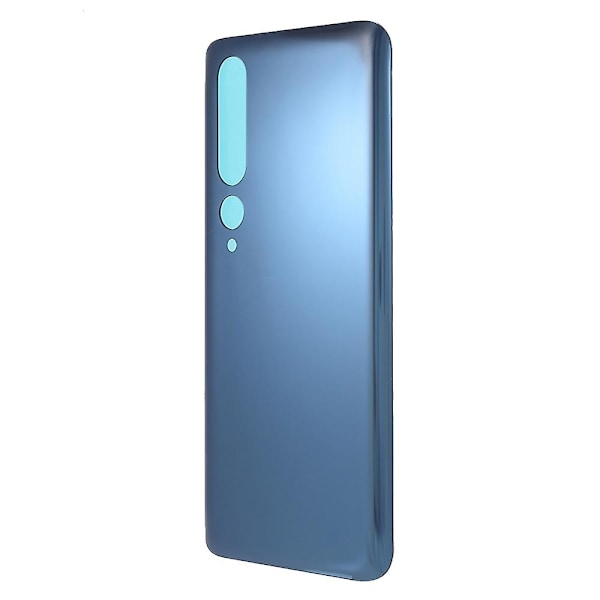 För Xiaomi Mi 10 Bakre Batterihölje Ersättning - Titanium Silver Svart-Perfekt Titanium Silver Black
