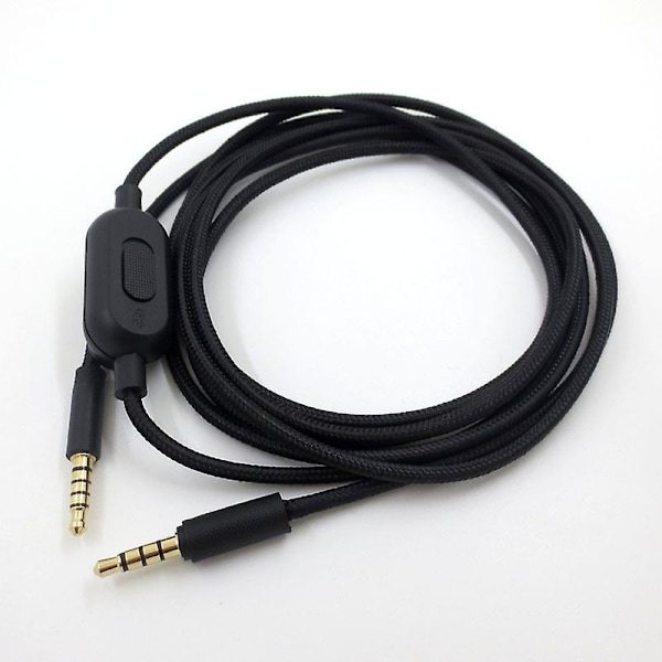 Meter-erstatningskabel for Logitech G Pro Inline Mute G Pro X G433 G233 lydkabel - Perfekt Black