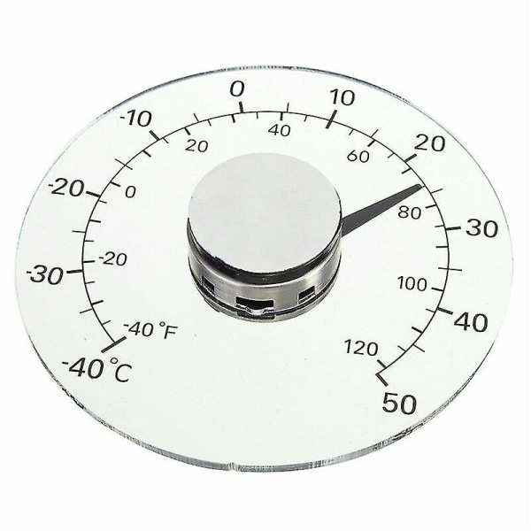 Utendørs vindustermometer Stick On Circular Window Temperaturmåler for utendørs bil Vanntett termometer uten batteri 11cm - Perfet