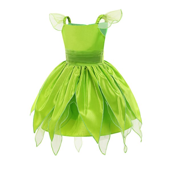 Tyttöjen Tinkerbell-asu Prinsessamekko Fancy Fairy Mekot Cosplay-juhlaasu - Perfet 150cm