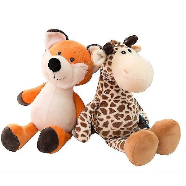 25 cm Plysch Gosedjur Djungel Skogsdjur Leksak Mjuk Bomull Elefant-Perfekt A Fox