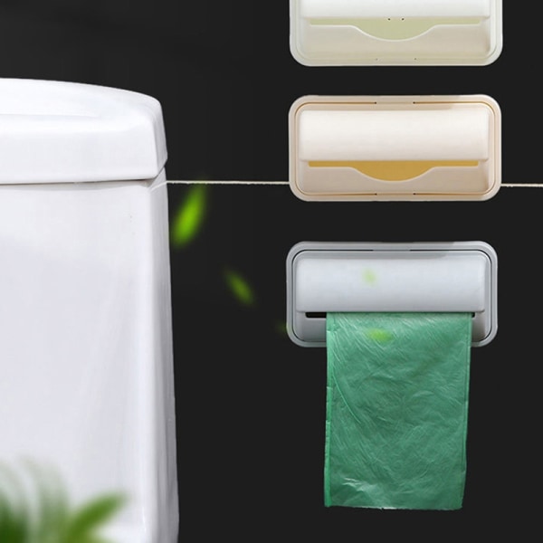 förvaringslåda soppåse Dispenser för kök badrumsväska - Perfet Beige L