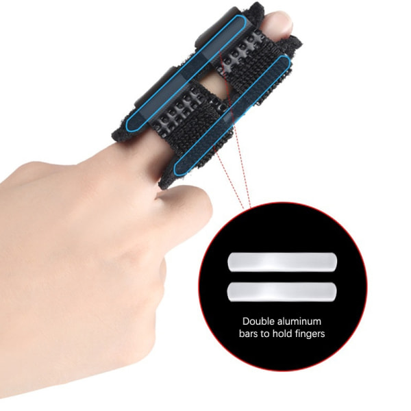 1 stk Justerbar Finger Corrector Skinne Trigger for Treat Finger - Perfet