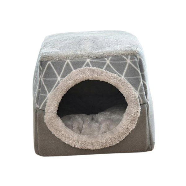 & för Innekatter - Tvättbar Liten Djurbädd Kattält - Övertäckt Grotta & för Innekatter - Perfekt Gray XL