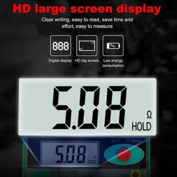 DY4100 Digitalt Resistansmeter Jordingsmåler Multimeter - Perfekt