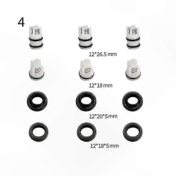 Tetningsutskiftingssett for høytrykksspylere med tilbakeslagsventiler - Perfekt Four corner pumphead