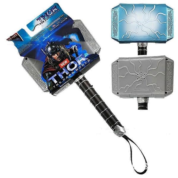 Marvel Studios Thor: Love and Thunder Mighty Fx Mjolnir Elektronisk Hammer Leksak för Barn från 5 År och Uppåt - Perfekt