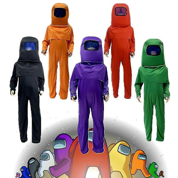 Lasten Cosplay Among us Puvut Kids Fancy Dress Week Peli Cosplay - Perfet Red 10-12Years