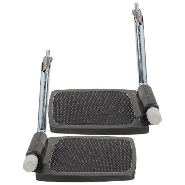 1 Par Rullestol Fotstøtte Erstatning Rullestol Benstøtte Solid Rullestol Fotplater med Stang-Perfekt