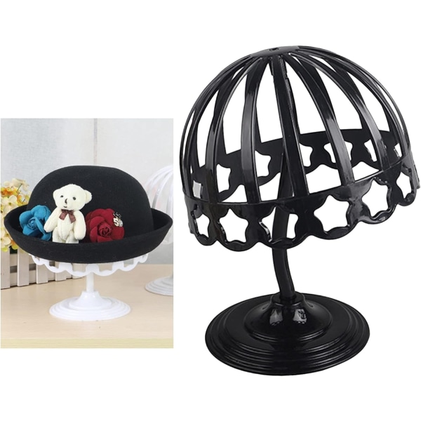 Plast Baby Hat Peruk Stativ 52cm Svart - Perfet