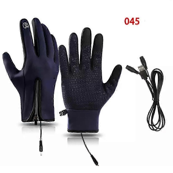 Miesten vedenpitävät hanskat, Ultimate Winter Heated Windproof Gloves - Perfet 045blue M