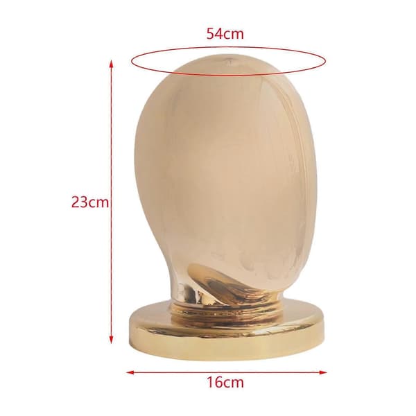 Hatt Display Mannequin Hode Mannequin Hode Modell Mote Bordplate Caps Oppbevaring-Perfekt Gold