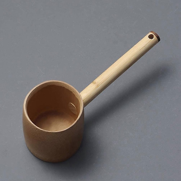 Bambus Vandøse Tea Spoon Bade Spoon Sauna Spoon til Køkken Have - Perfekt