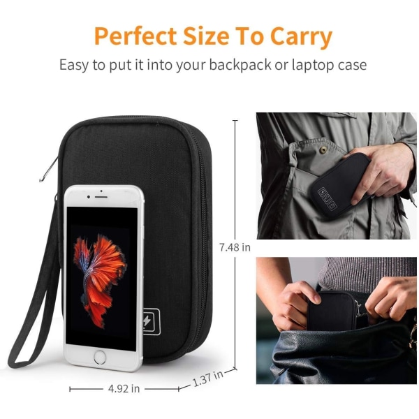 Liten oppbevaringspose, kabelbag, 2 stk for reise - Perfet